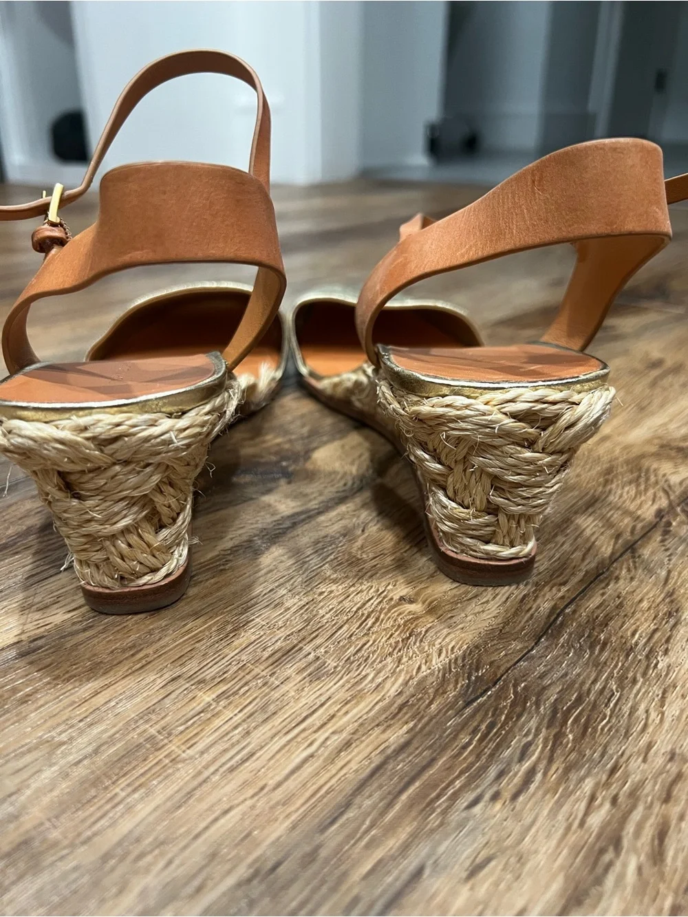 Tory Burch Espadrille Wedge - size 9